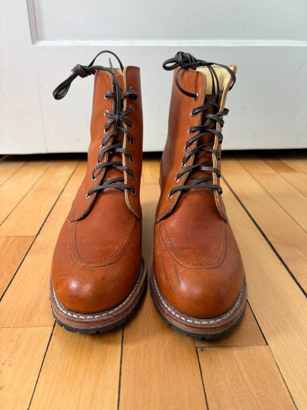 Red Wing Boots Women's 9 Clara Heeled Oro Brown Legacy Leather Moc Toe MSRP $359
